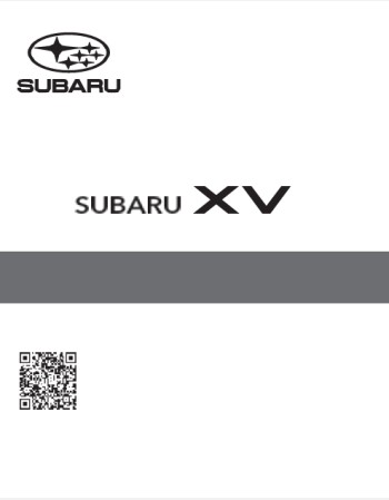 subaru xv 2022 2023 & 2024 owners manual in english (jdm)